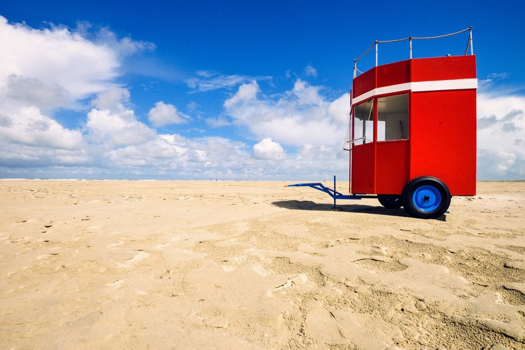 Ferienwohnungen auf Borkum beach, blue sky, nature, borkum, ocean beach